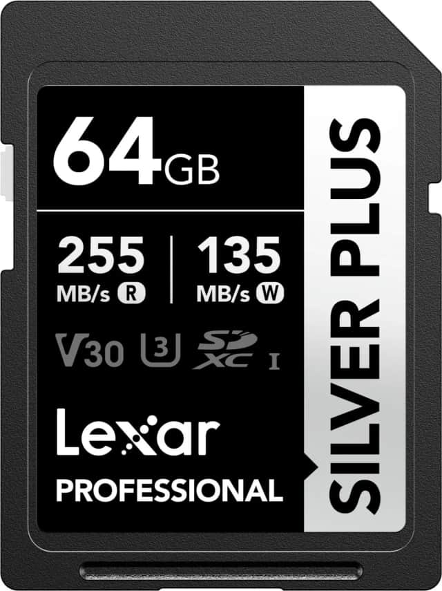 Thẻ nhớ Lexar Professional Silver Plus SDXC UHS-I V30 64GB