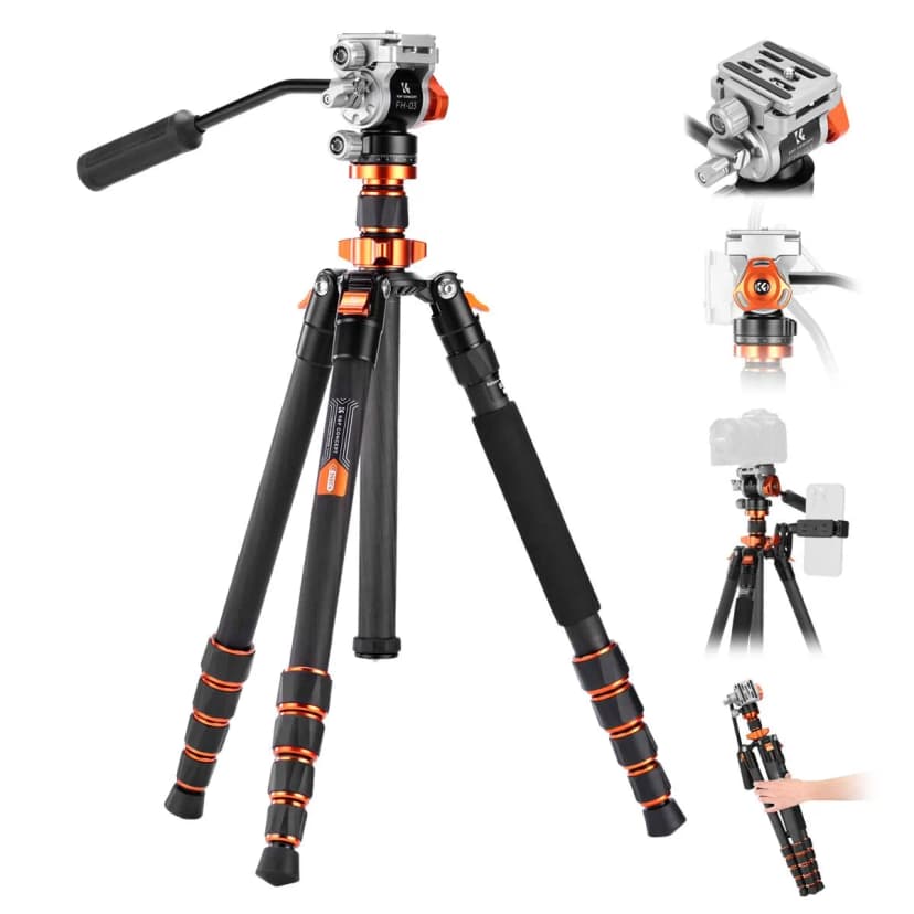 Chân đỡ máy ảnh (tripod) K&F Concept | KF09.158